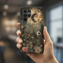 Boho Celestial Sun Moon Wildflower Garden