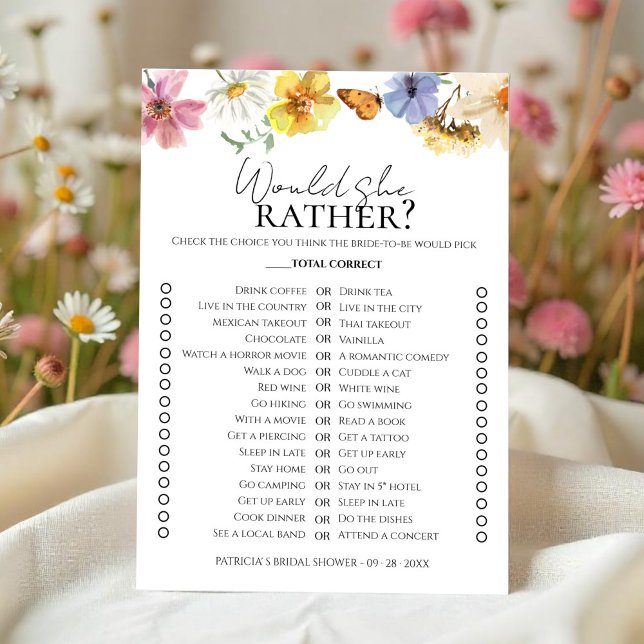 Boho Chá de panela Ela Preferencialmente o cartão  (Criador carregado)