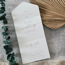 Boho Chic Blush Pink Meal Choice Casamento RSVP
