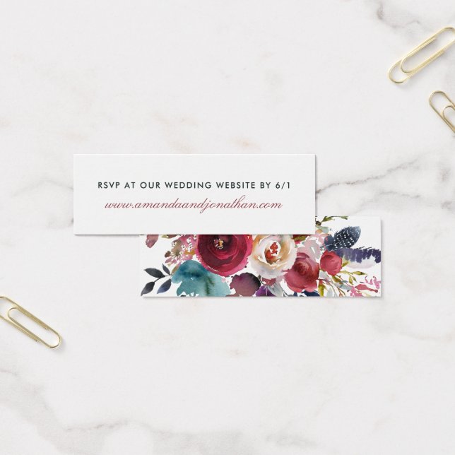 Boho Chic Burgundy e Casamento outono de outono de (Escritótio)