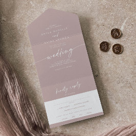 Boho Chic Dusty Rosa Pink Meal Choice Casamento RS