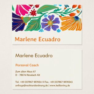 Boho Chic Retro Floral Padrão Feito à Mão