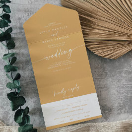 Boho Chic Yellow Marigold Meal Choice Casamento RS