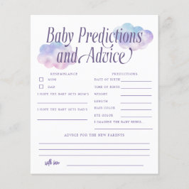 Boho Cloud Girl Predictions & Advice Card