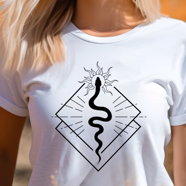 Boho Cobra Símbolo Geométrico Minimalista  (Criador carregado)