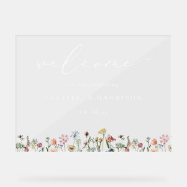 Boho Colorful Wildflower Wedding Welcome