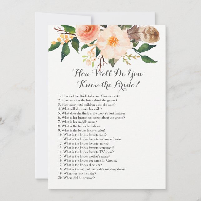 Boho, como conhece a noiva? (Frente)