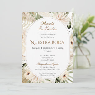 Boho - Convite De Casamento Espanhol