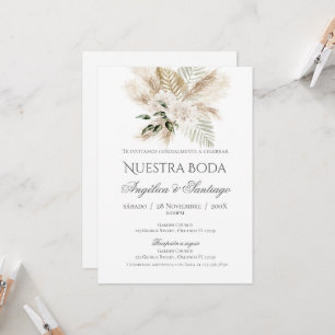 Boho - Convite De Casamento Espanhol