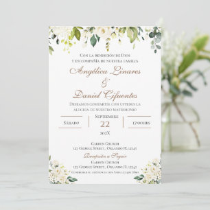 Boho - Convite De Casamento Espanhol