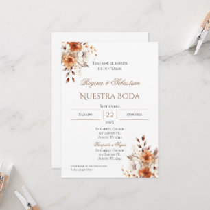 Boho - Convite De Casamento Espanhol