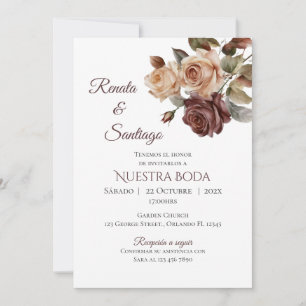 Boho - Convite De Casamento Espanhol