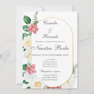 Boho - Convite De Casamento Espanhol