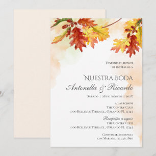 Boho - Convite De Casamento Espanhol