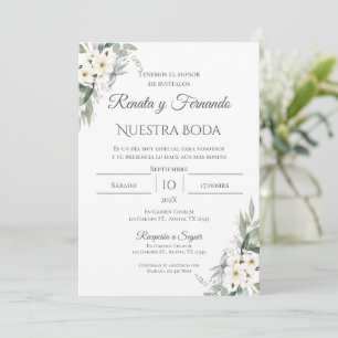 Boho - Convite De Casamento Espanhol