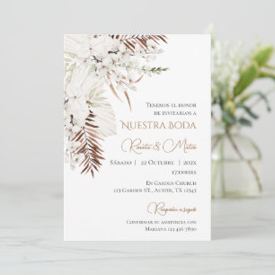 Boho - Convite De Casamento Espanhol