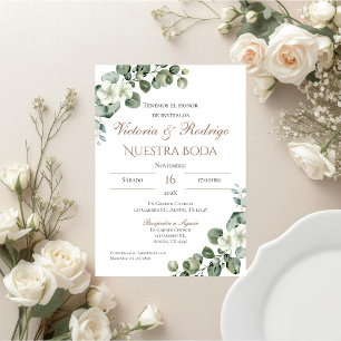 Boho - Convite De Casamento Espanhol