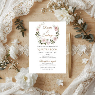 Boho - Convite De Casamento Espanhol