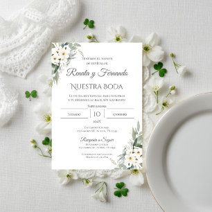 Boho - Convite De Casamento Espanhol