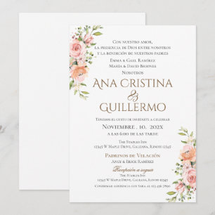 Boho - Convite De Casamento Espanhol