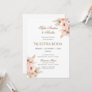Boho - Convite De Casamento Espanhol