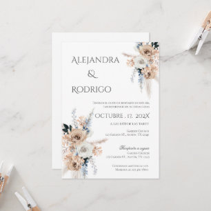 Boho - Convite De Casamento Espanhol