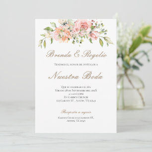 Boho - Convite De Casamento Espanhol