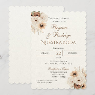 Boho - Convite De Casamento Espanhol