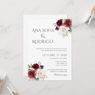Boho - Convite De Casamento Espanhol