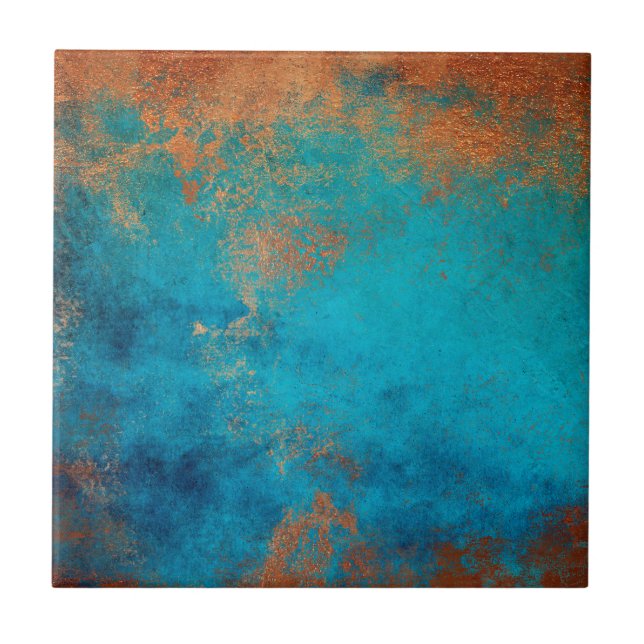 Boho Copper Blue Rustic (Frente)