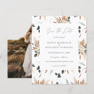Boho de Orçamento Cobre e Beige e Foto Floral Cas