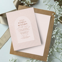 Boho Delicate Terracotta Blush Arch