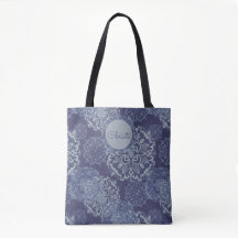 Boho Denim Moody Blues Mandalas Bolsa