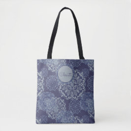 Boho Denim Moody Blues Mandalas Bolsa