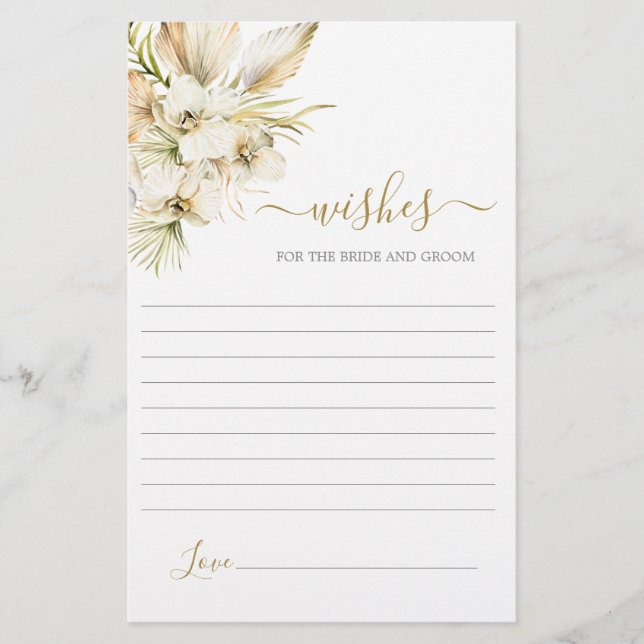 Boho Desert deseja o cartão noivo (Frente)