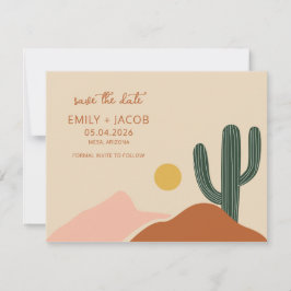 Boho Desert Simple Weding Date (Casamento Simples 