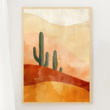 Boho Desert Tranquil Impressão 1 de 3 Poster