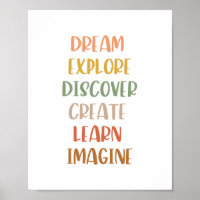 Boho Dream Explore Descubra o Crio Saiba Poster