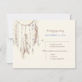 Boho Dreamcatcher Meal Choice RSVP