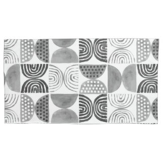 Boho Ethnic Pillowcase - Preto e Branco