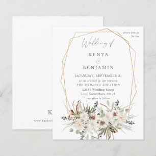 Boho Eucalyptus & Beige Casamento Floral 2