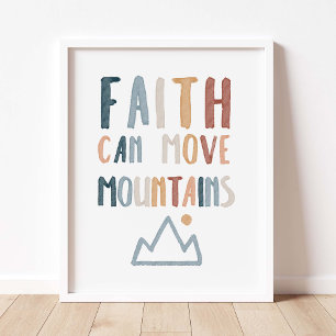 Boho Faith pode mover seu poster de montanhas