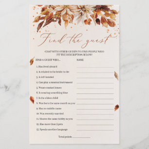 Boho Fall and Autumn Flowers Encontram o Jogo Conv