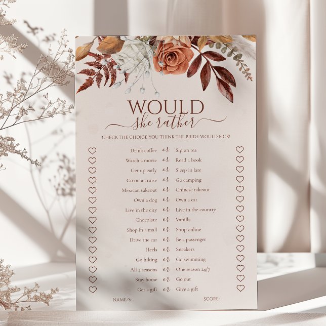 Boho Fall Ela Preferencialmente Jogo De Chá de pan (Criador carregado)