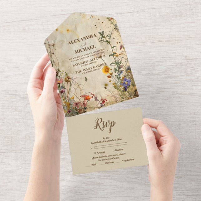 Boho Fall Wildflower Wedding (Tearaway)