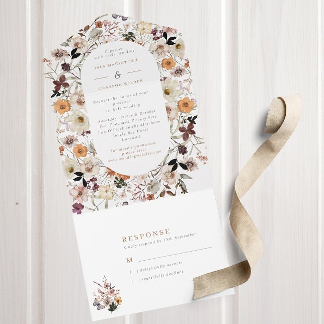 Boho Fall Wildflower Wedding (Criador carregado)