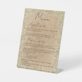 Boho Farmhouse Menu Casamento das Flores de Ar