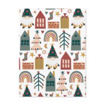 Boho Feliz Natal Para O Cartão De Férias Dos Amigo