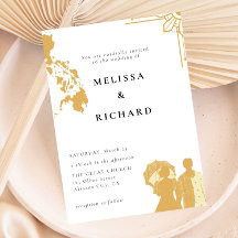 Boho Filipinas Sun Weding Convite Filipino