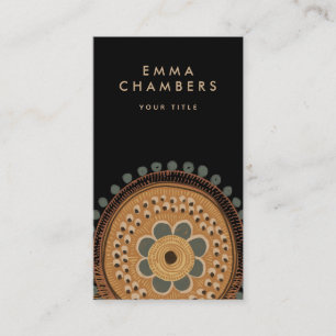 Boho Floral Cartão de visita